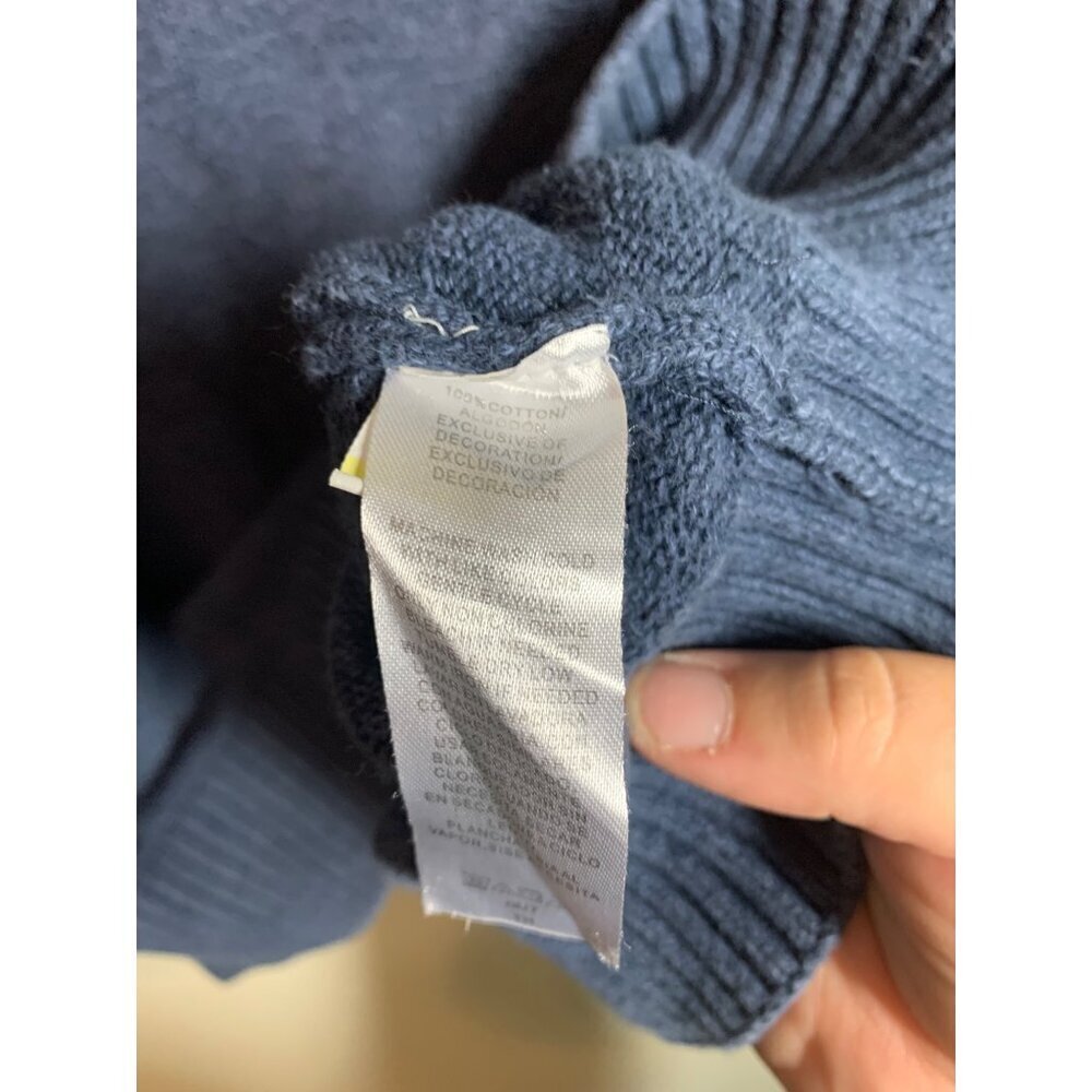 Dockers Men's Long Sleeve Knit Sweater Size Medium Blue AD7 - Picture 5 of 5